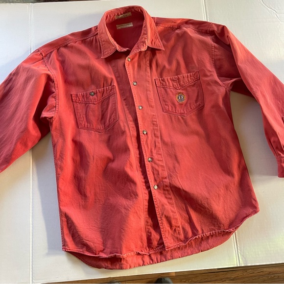 Guess by Marciano Other - 90s Guess Classic By George Marciano Men's Casual Button-Up Shirt in Red Large
